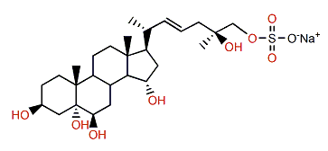 (22E,25S)-5a-Cholest-22-en-3b,5,6b,15a,25,26-hexol 26-sulfate